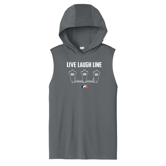 LIVE LAUGH LINE - Hooded Muscle Tee