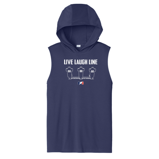 LIVE LAUGH LINE - Hooded Muscle Tee