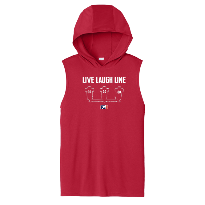 LIVE LAUGH LINE - Hooded Muscle Tee