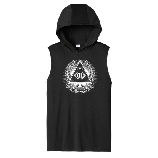 OLINEMINATI - Hooded Muscle Tee