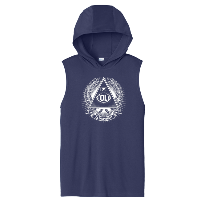 OLINEMINATI - Hooded Muscle Tee