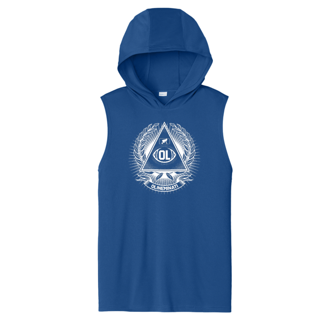 OLINEMINATI - Hooded Muscle Tee