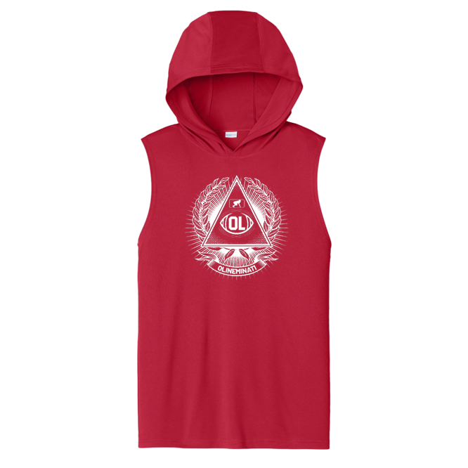 OLINEMINATI - Hooded Muscle Tee