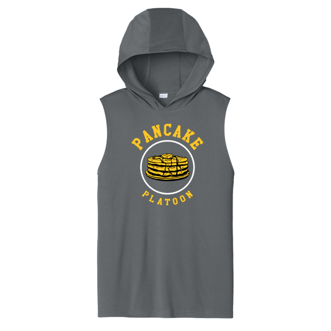 PANCAKE PLATOON - Hooded Muscle Tee