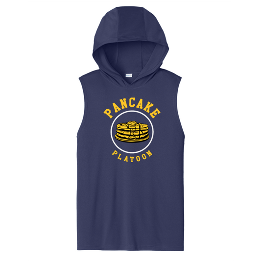 PANCAKE PLATOON - Hooded Muscle Tee