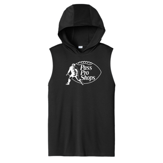 PASS PRO SHOPS (White) - Hooded Muscle Tee