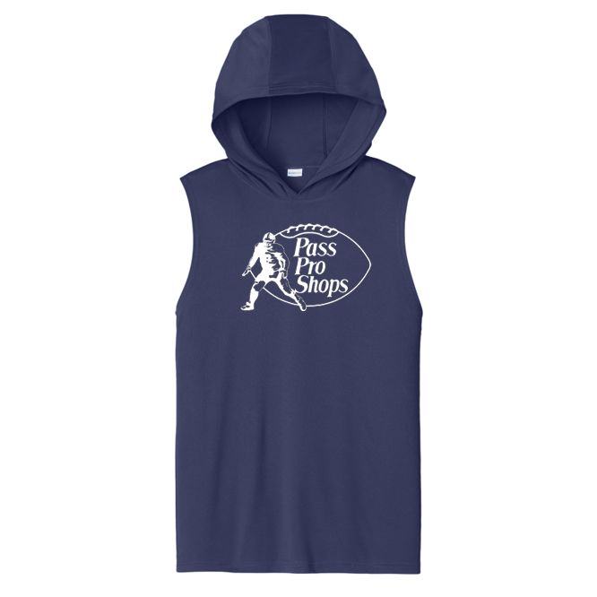 PASS PRO SHOPS (White) - Hooded Muscle Tee