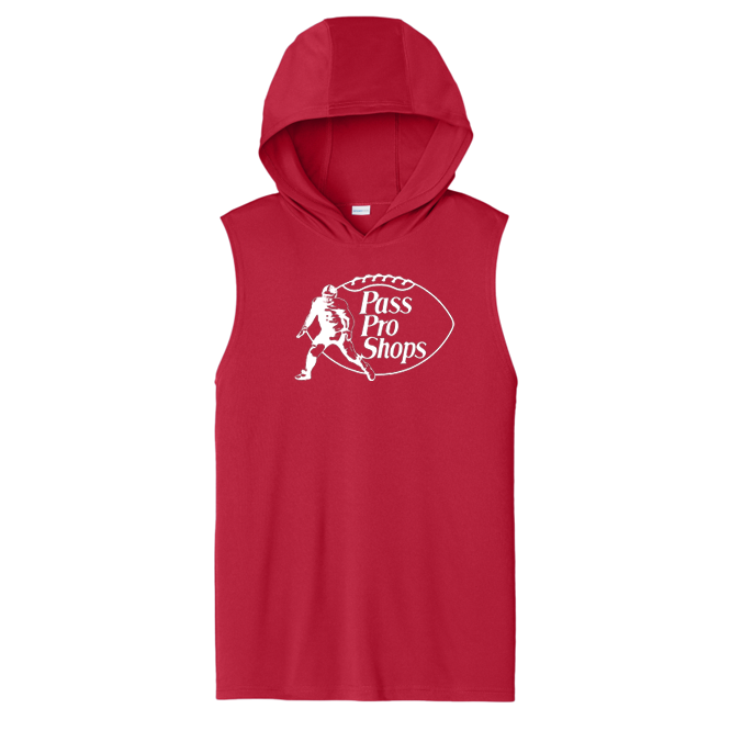 PASS PRO SHOPS (White) - Hooded Muscle Tee