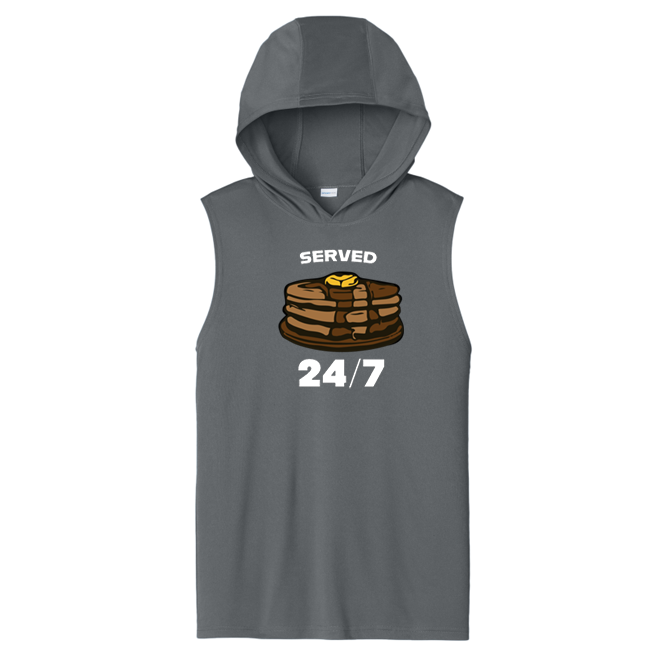 SERVED 24/7 - Hooded Muscle Tee