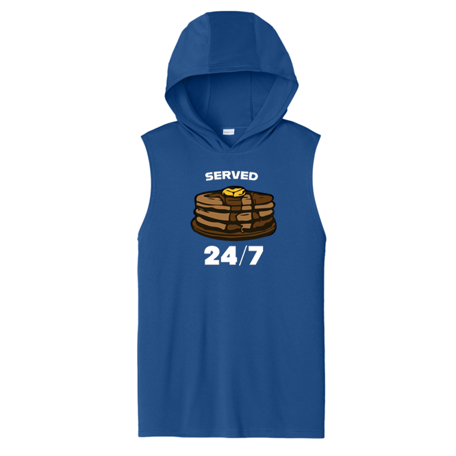 SERVED 24/7 - Hooded Muscle Tee