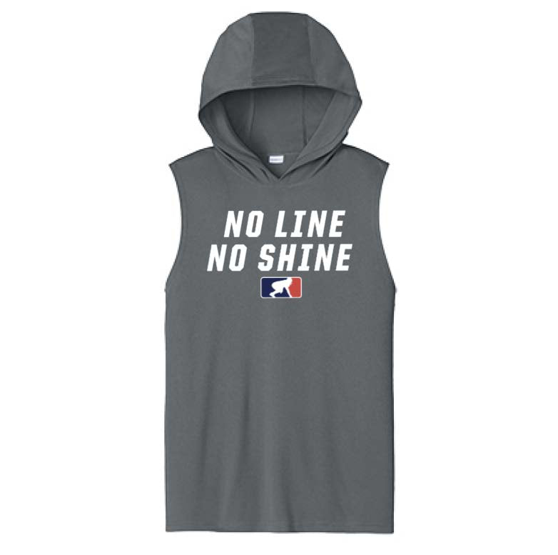 NO LINE NO SHINE - Hooded Muscle Tee