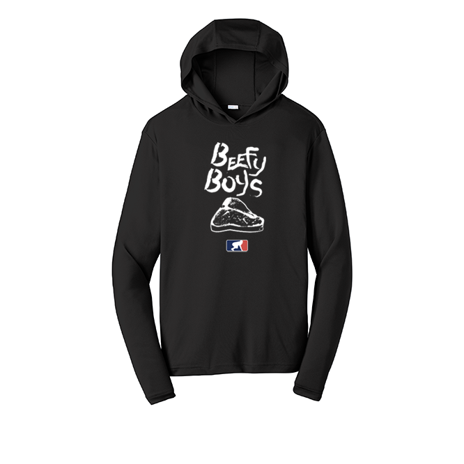 BEEFY BOYS - Hooded Long Sleeve Performance Tee