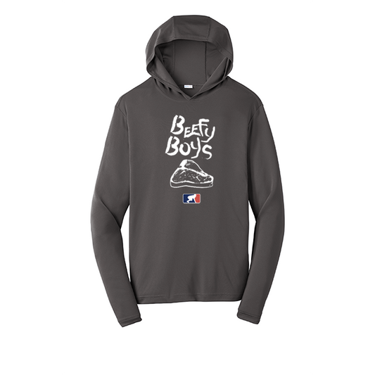 BEEFY BOYS - Hooded Long Sleeve Performance Tee
