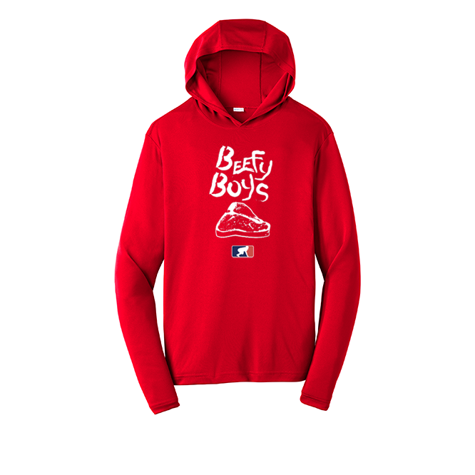 BEEFY BOYS - Hooded Long Sleeve Performance Tee