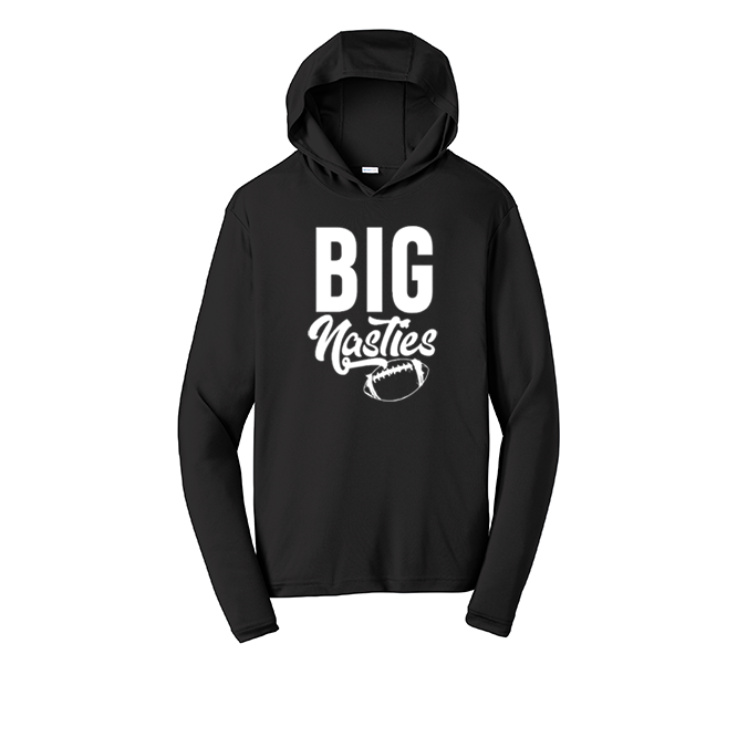 BIG NASTIES - Hooded Long Sleeve Performance Tee