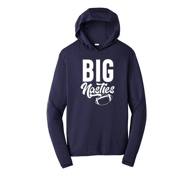BIG NASTIES - Hooded Long Sleeve Performance Tee