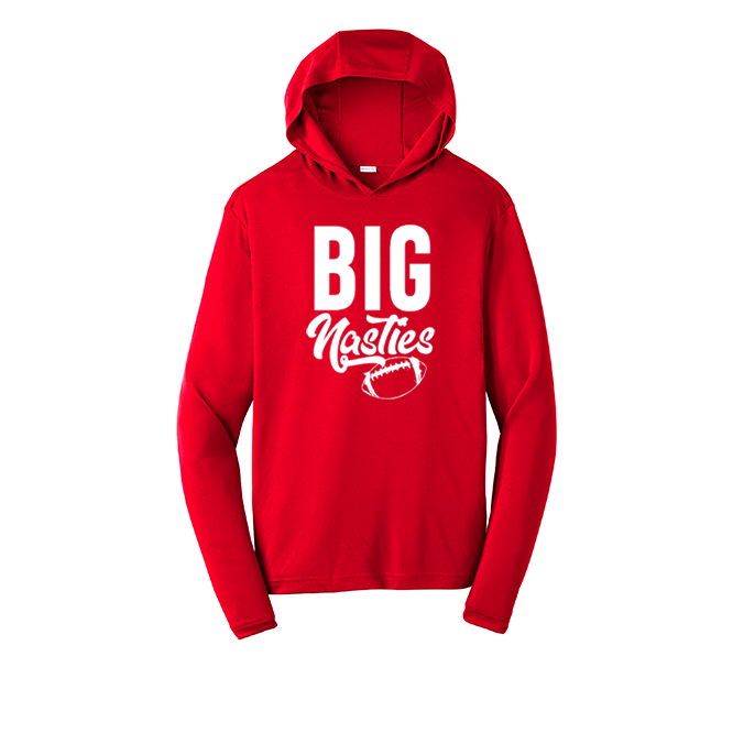 BIG NASTIES - Hooded Long Sleeve Performance Tee