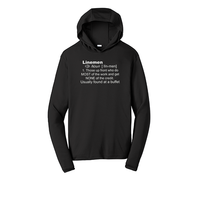 DEFINITION - Hooded Long Sleeve Performance Tee