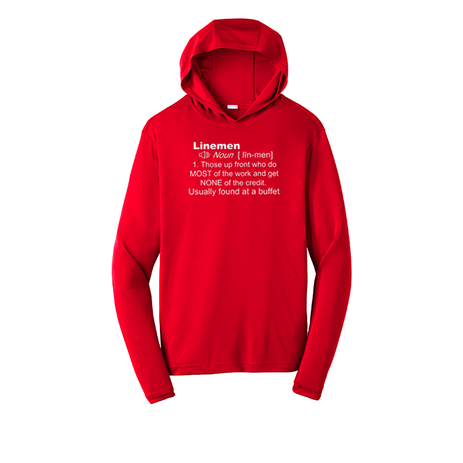 DEFINITION - Hooded Long Sleeve Performance Tee
