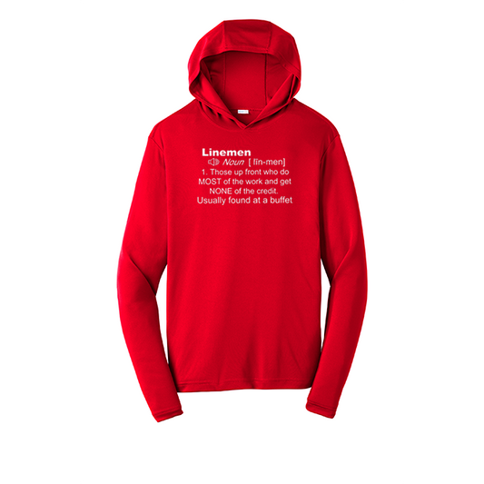 DEFINITION - Hooded Long Sleeve Performance Tee