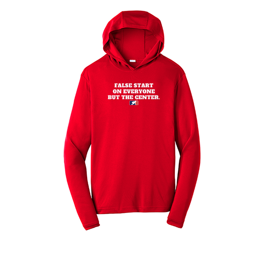FALSE START - Hooded Long Sleeve Performance Tee