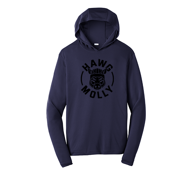 HAWG MOLLY (Black) - Hooded Long Sleeve Performance Tee