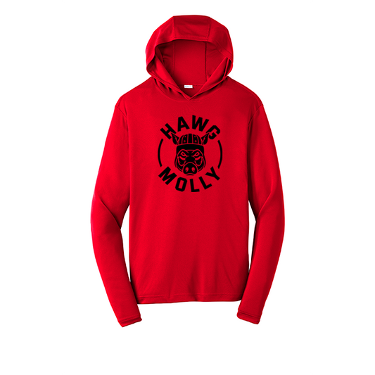 HAWG MOLLY (Black) - Hooded Long Sleeve Performance Tee