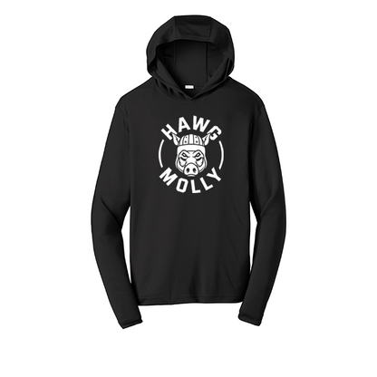 HAWG MOLLY (White) - Hooded Long Sleeve Performance Tee