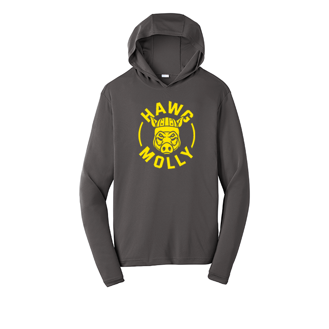 HAWG MOLLY (Yellow) - Hooded Long Sleeve Performance Tee