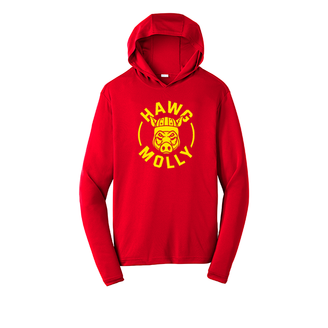 HAWG MOLLY (Yellow) - Hooded Long Sleeve Performance Tee