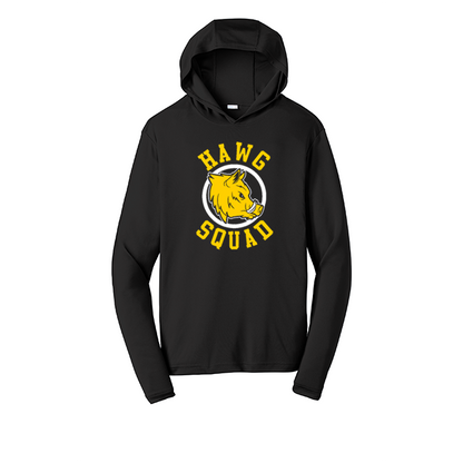 HAWG SQUAD - Hooded Long Sleeve Performance Tee