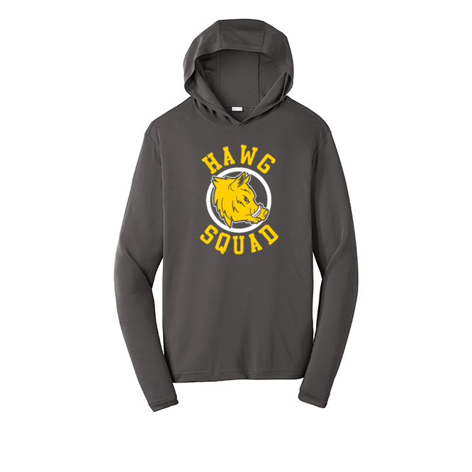 HAWG SQUAD - Hooded Long Sleeve Performance Tee