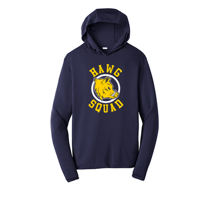 HAWG SQUAD - Hooded Long Sleeve Performance Tee