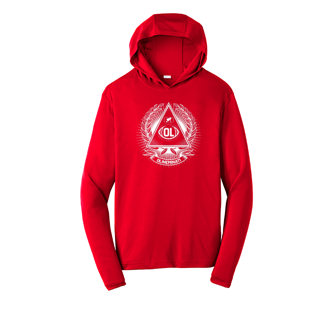 OLINEMINATI - Hooded Long Sleeve Performance Tee