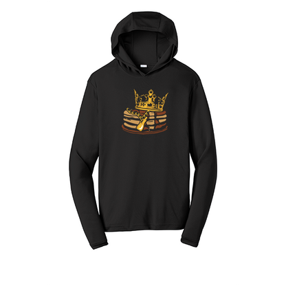 PANCAKE KING - Hooded Long Sleeve Performance Tee