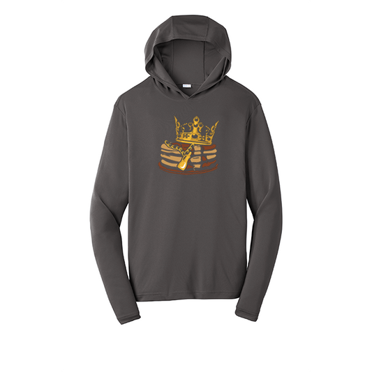 PANCAKE KING - Hooded Long Sleeve Performance Tee