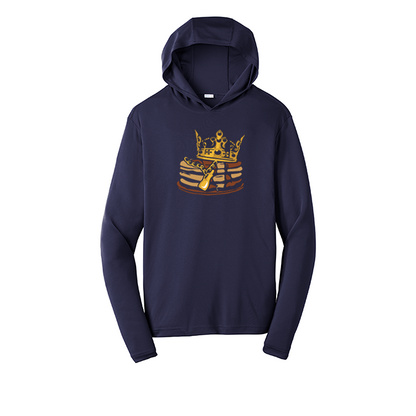 PANCAKE KING - Hooded Long Sleeve Performance Tee