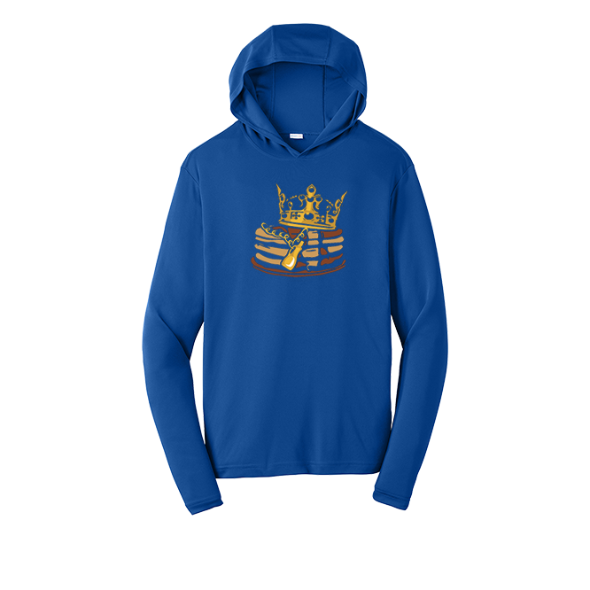 PANCAKE KING - Hooded Long Sleeve Performance Tee
