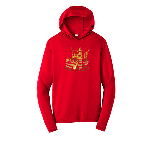 PANCAKE KING - Hooded Long Sleeve Performance Tee