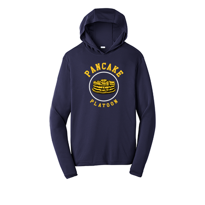 PANCAKE PLATOON - Hooded Long Sleeve Performance Tee