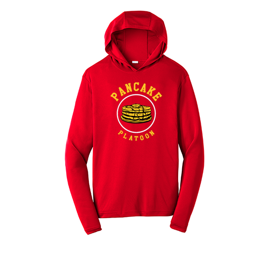 PANCAKE PLATOON - Hooded Long Sleeve Performance Tee