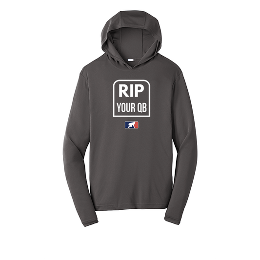 RIP YOUR QB - Hooded Long Sleeve Performance Tee