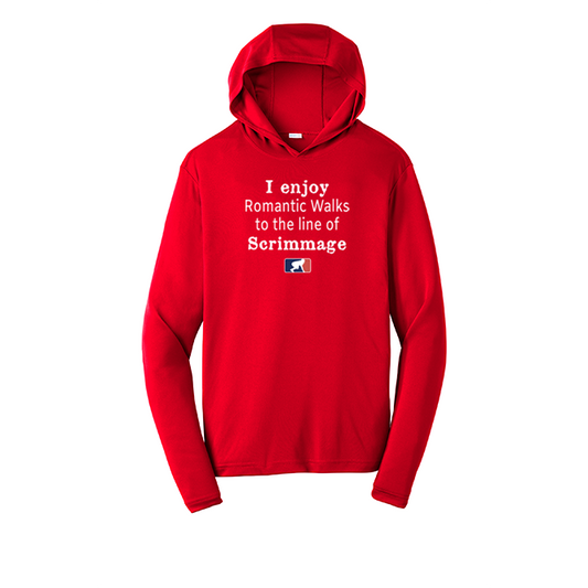 ROMANTIC WALKS - Hooded Long Sleeve Performance Tee