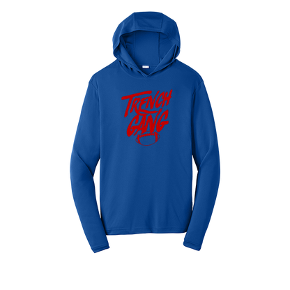 TRENCH GANG (Red) - Hooded Long Sleeve Performance Tee