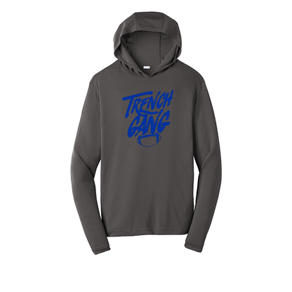 TRENCH GANG (Royal) - Hooded Long Sleeve Performance Tee