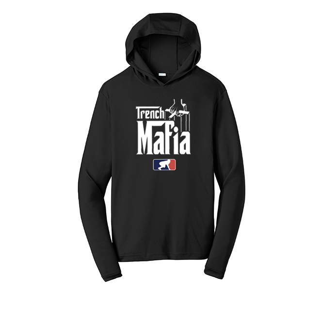 TRENCH MAFIA - Hooded Long Sleeve Performance Tee