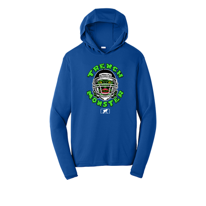 TRENCH MONSTER - Hooded Long Sleeve Performance Tee