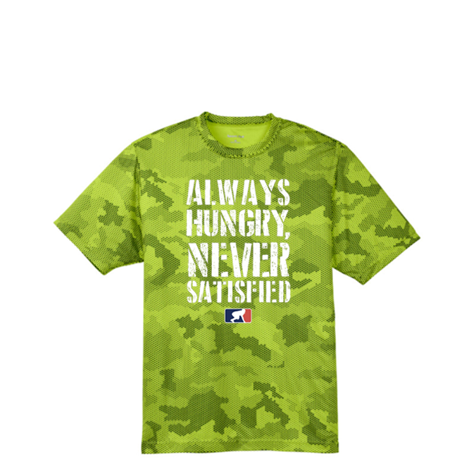 ALWAYS HUNGRY- Hex Camo Performance Tee