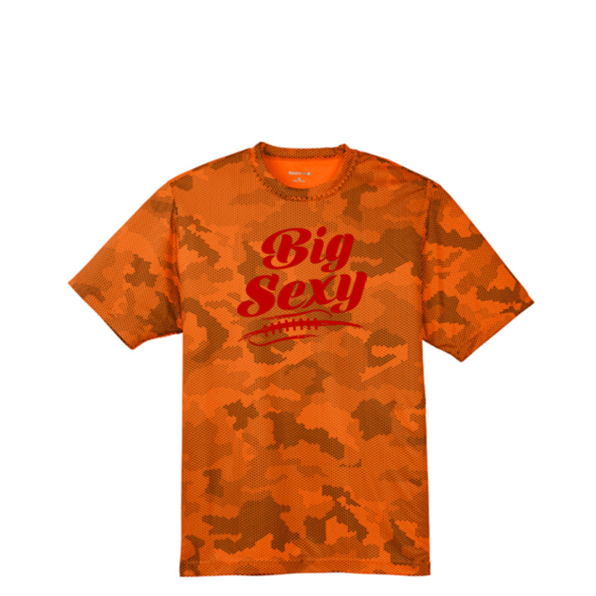BIG SEXY (A) (Red) - Hex Camo Performance Tee