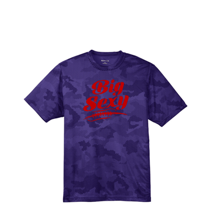 BIG SEXY (A) (Red) - Hex Camo Performance Tee